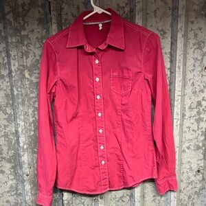 Cinch Fuchsia Button-Up Shirt